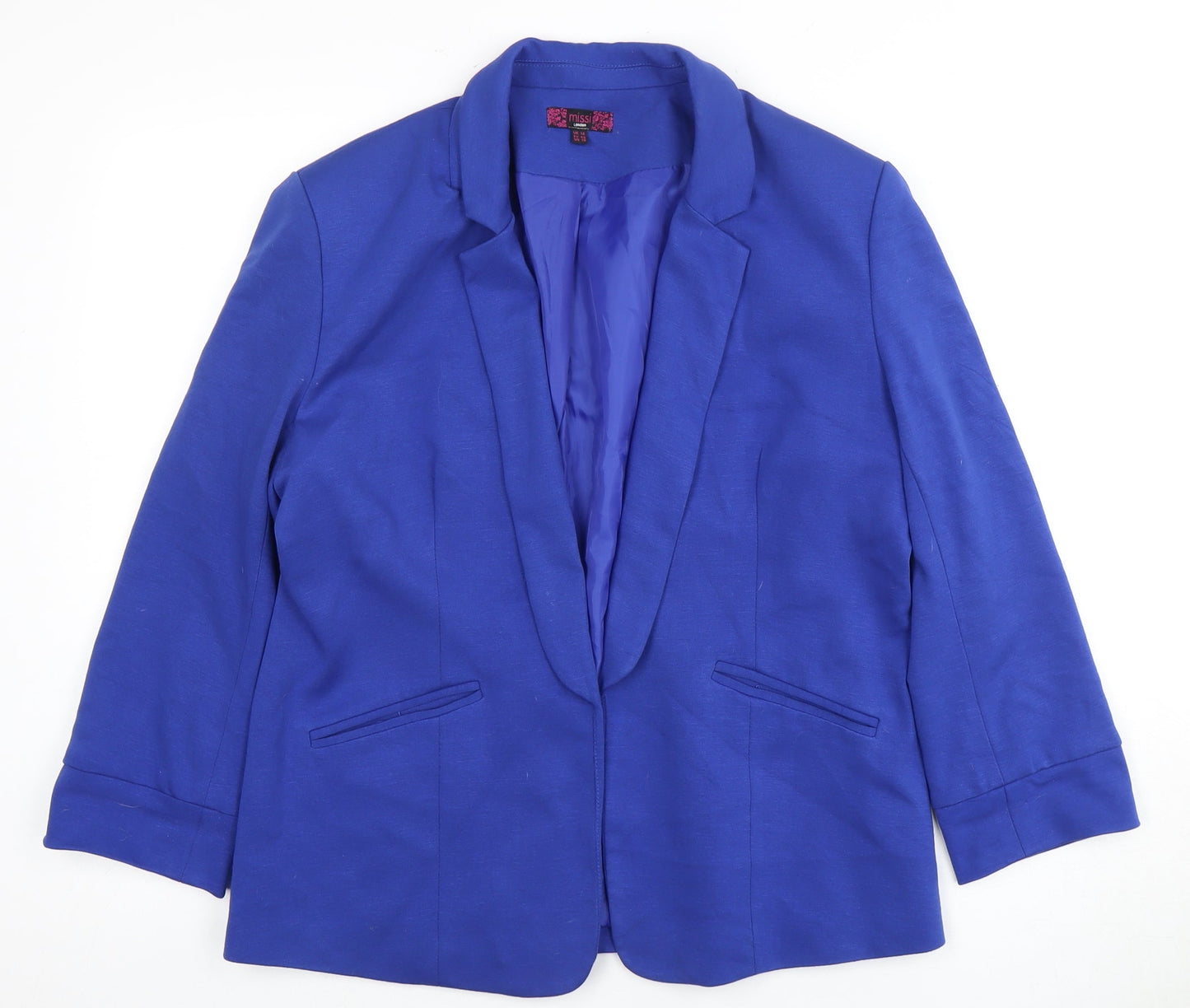 Missi London Women's Blue Blazer Size 14