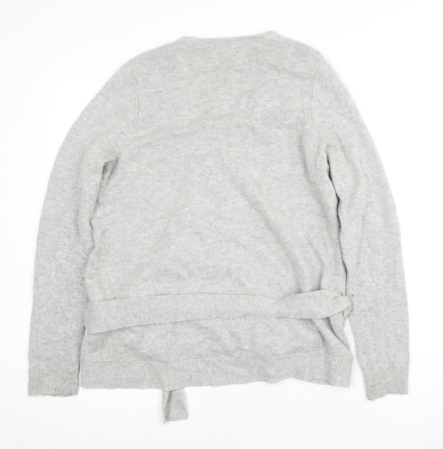 South Coast Women's Grey Wrap Jumper UK 14