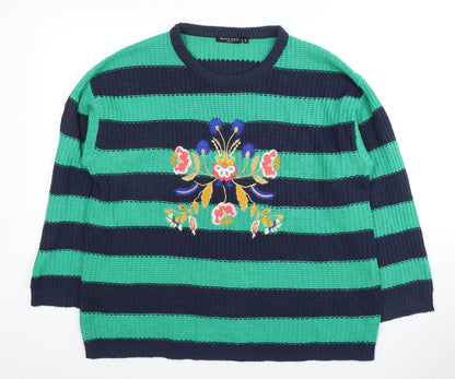 Womens UK Size 18 Brave Soul Multicoloured Pullover Jumper