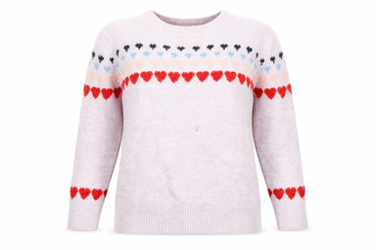 Front view of Coton Traders Women's Pink jumper, size 12