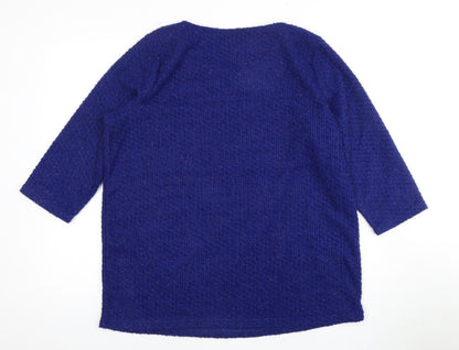 Womens UK Size 18 Bonmarche Blue Pullover Jumper