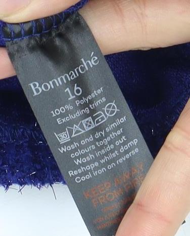 Womens UK Size 18 Bonmarche Blue Pullover Jumper