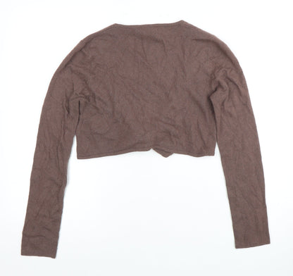 Womens UK Size 8 Monsoon Brown Shrug Jumper