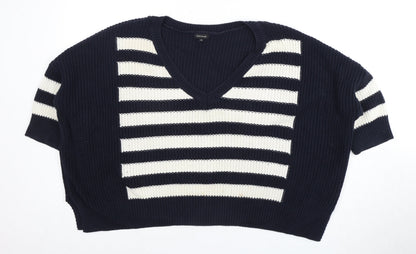 Womens UK Size 10 River Island Blue Pullover Jumper