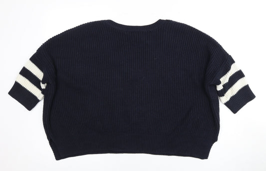 Womens UK Size 10 River Island Blue Pullover Jumper