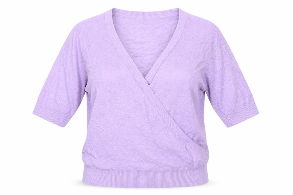 Womens UK Size S Marks and Spencer Purple Wrap Blouse
