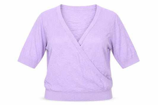 Womens UK Size S Marks and Spencer Purple Wrap Blouse
