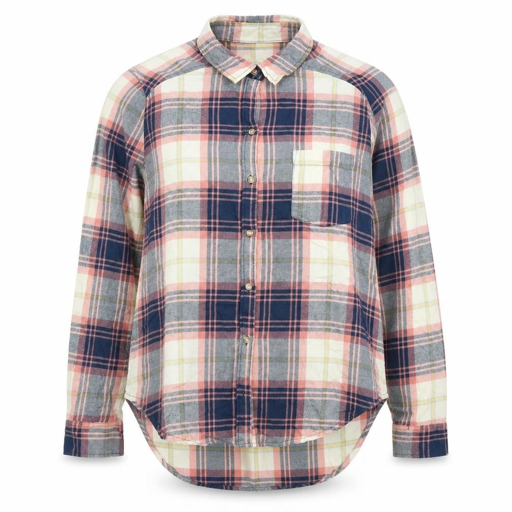 Womens UK Size L Hollister Multicoloured Basic Button-Up