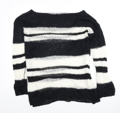 Womens UK Size S Zara Black Pullover Jumper
