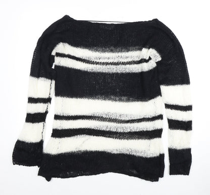 Womens UK Size S Zara Black Pullover Jumper