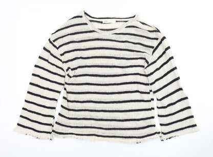 Womens UK Size M Pull & Bear Black Pullover Jumper