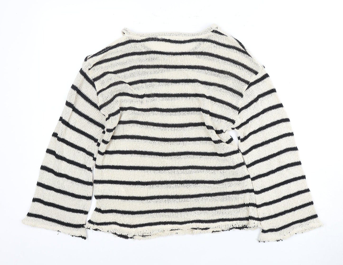 Womens UK Size M Pull & Bear Black Pullover Jumper