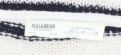 Womens UK Size M Pull & Bear Black Pullover Jumper