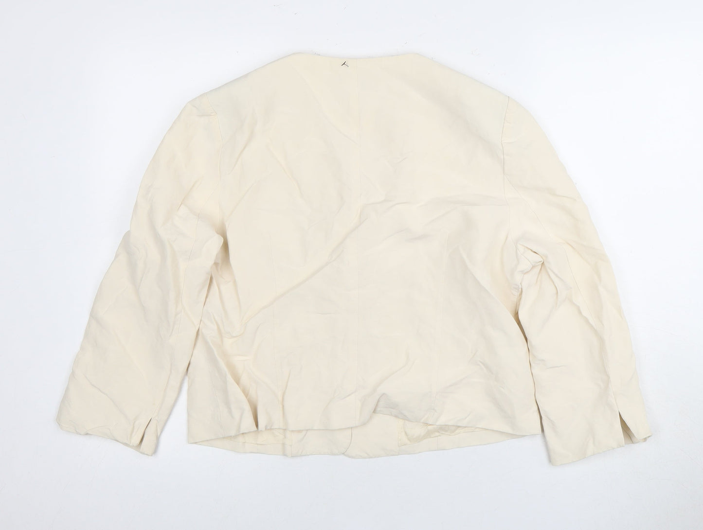 Phase Eight Women's Ivory Silk Linen Suit Jacket