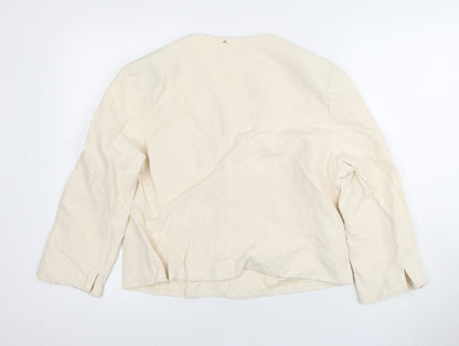 Phase Eight Women's Ivory Silk Linen Suit Jacket