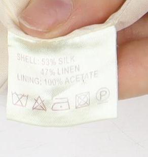 Phase Eight Women's Ivory Silk Linen Suit Jacket