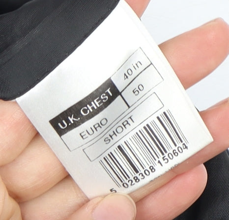 Mens UK Size 40 Burton Regular Black Suit Jacket