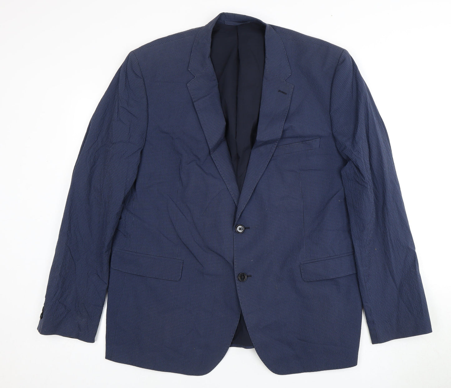 Mens UK Size 38 Marks and Spencer Regular Blue Suit Jacket