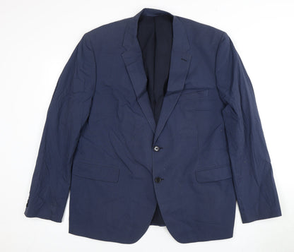 Mens UK Size 38 Marks and Spencer Regular Blue Suit Jacket