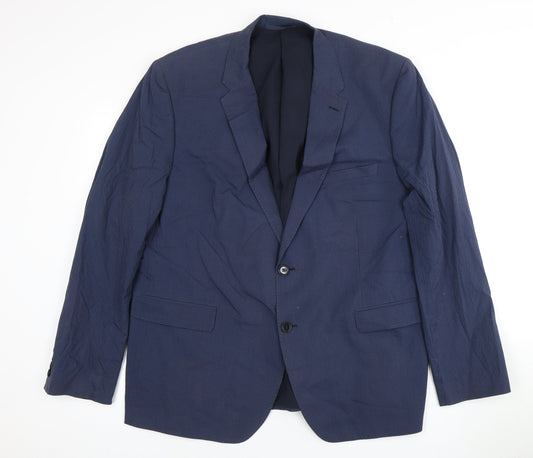 Mens UK Size 38 Marks and Spencer Regular Blue Suit Jacket