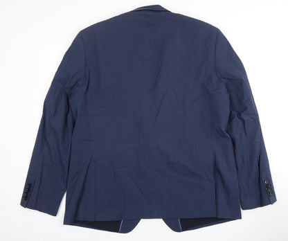 Mens UK Size 38 Marks and Spencer Regular Blue Suit Jacket