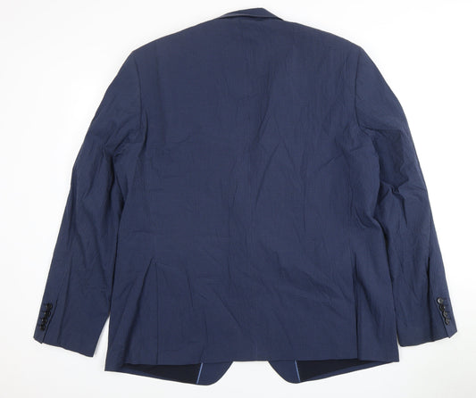 Mens UK Size 38 Marks and Spencer Regular Blue Suit Jacket
