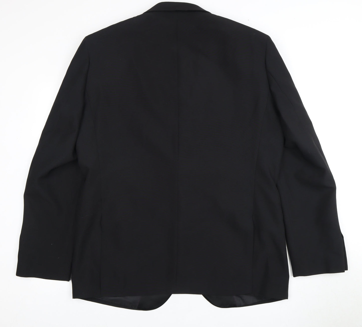 Mens UK Size 44 Charlton Gray Regular Black Suit Tuxedo