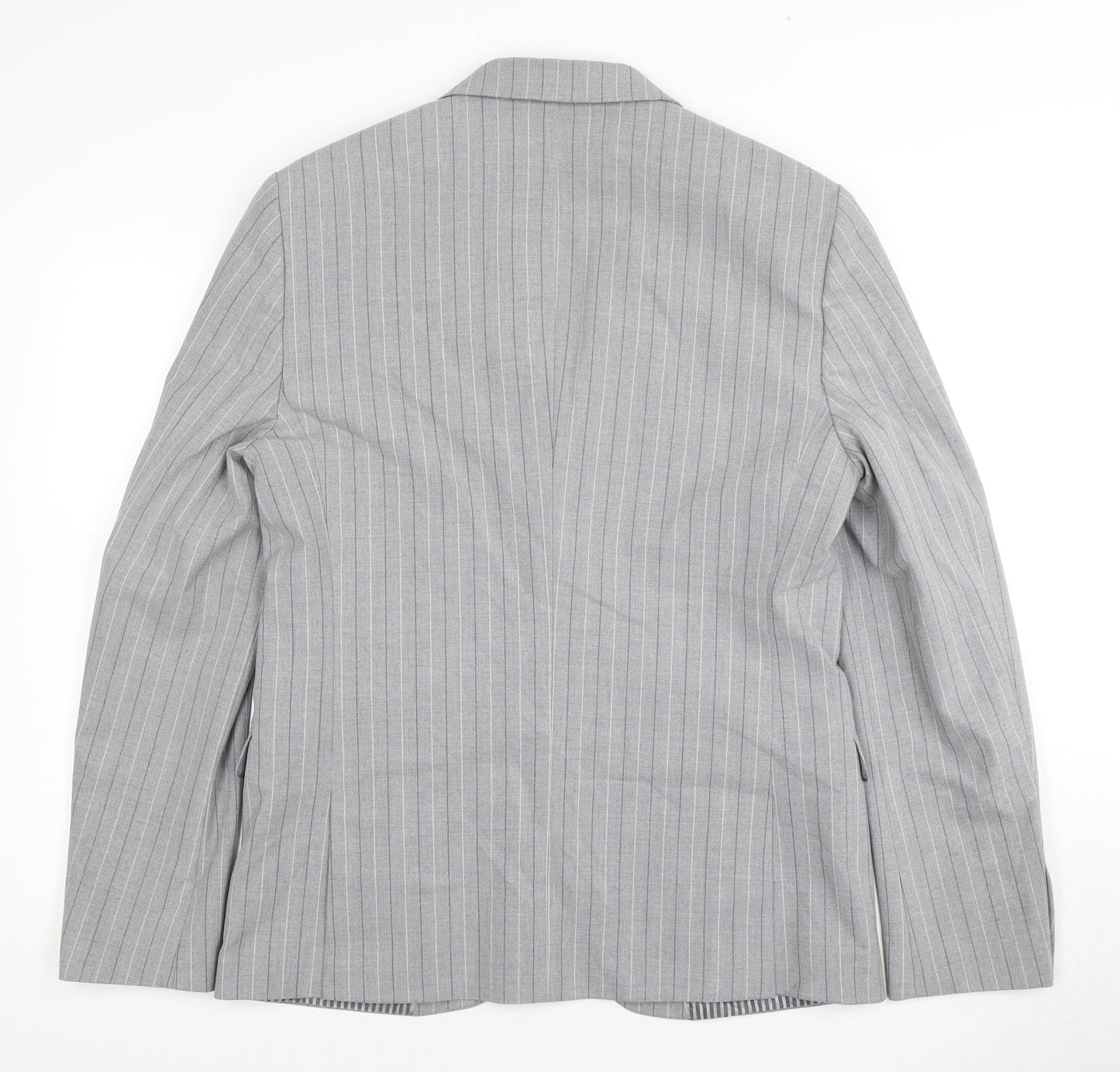 Mens UK Size 40 River Island Regular Grey Suit Jacket