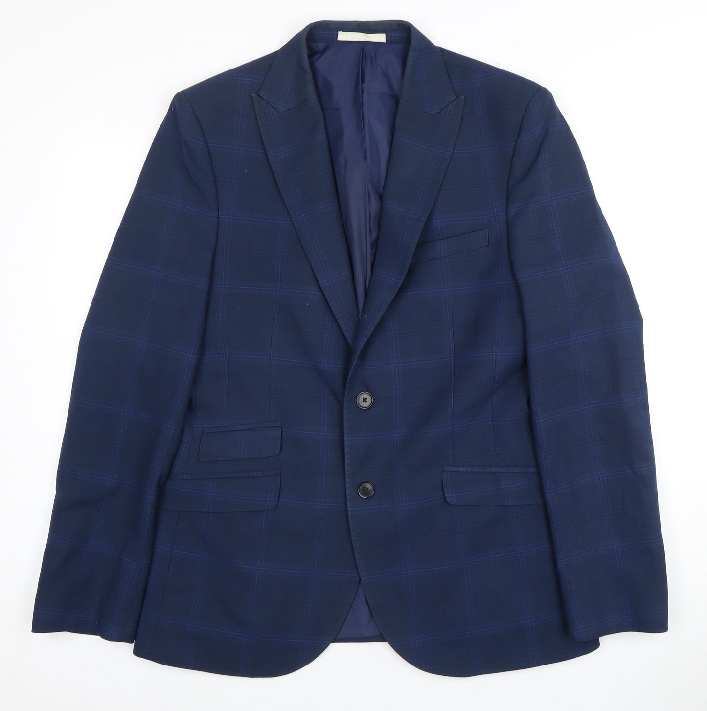 Mens UK Size 40 Moss London Regular Blue Suit Jacket