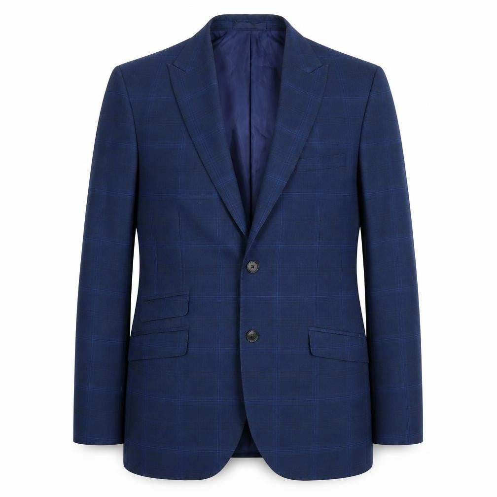 Mens UK Size 40 Moss London Regular Blue Suit Jacket