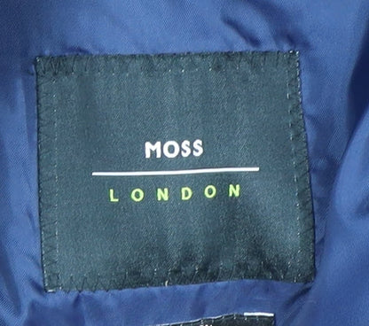 Mens UK Size 40 Moss London Regular Blue Suit Jacket