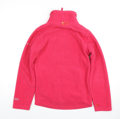 Trespass Girls Pink Fleece Jacket Size 10 Years