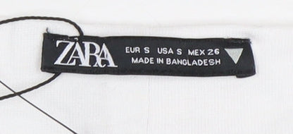 Womens UK Size 10 Zara White Camisole Blouse