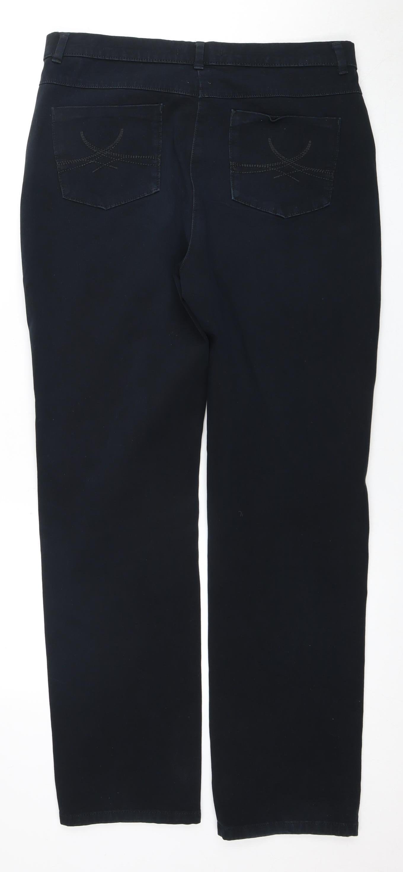 Womens UK Size 14 Marks and Spencer Regular Fit  Black Jeans