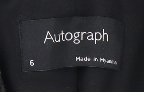 Marks and Spencer Women’s Black Double-Breasted Blazer, Size 8