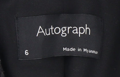 Marks and Spencer Women’s Black Double-Breasted Blazer, Size 8