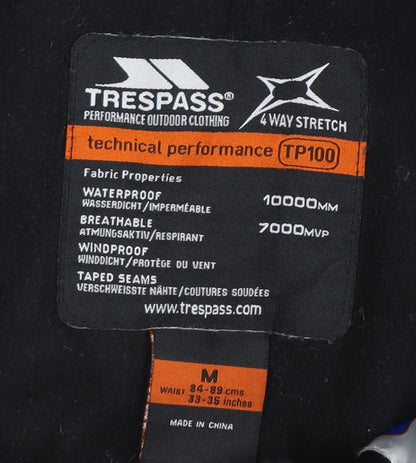 Trespass Men's Black M Snow Pants, Waterproof Ski Gear