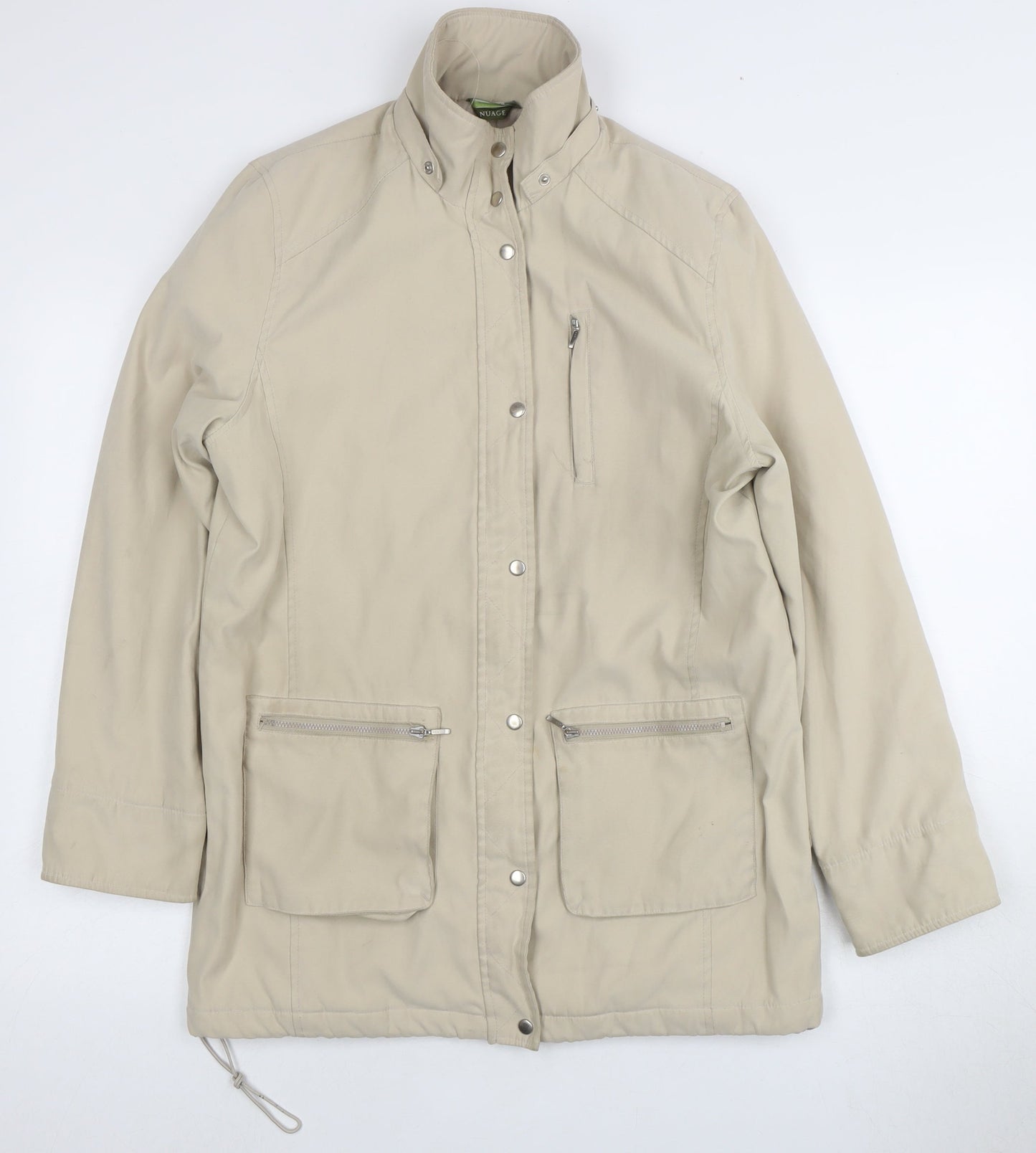 Womens UK Size 12 NuAge Beige Basic Jacket