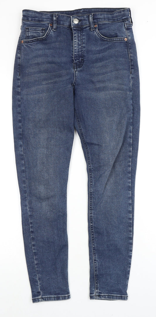 Topshop Women's Blue Skinny Jeans Size 10