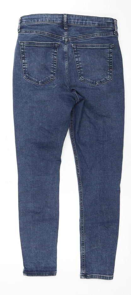 Topshop Women's Blue Skinny Jeans Size 10