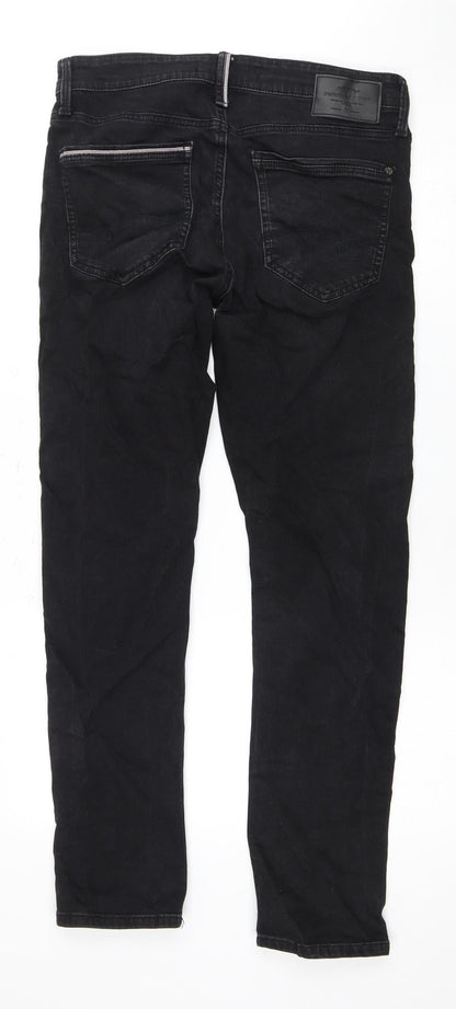 Mavi Men's Black Straight Jeans, 30/30, Comfort Fit