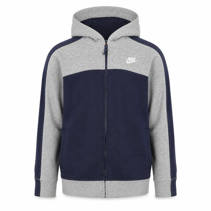 Nike Boys XL Grey Blue Full Zip Hoodie