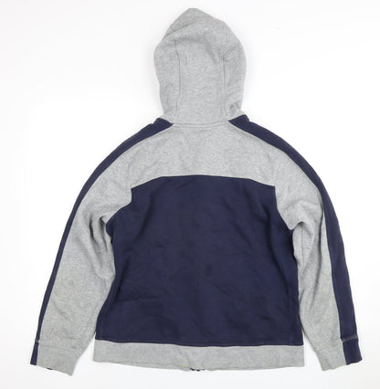 Nike Boys XL Grey Blue Full Zip Hoodie