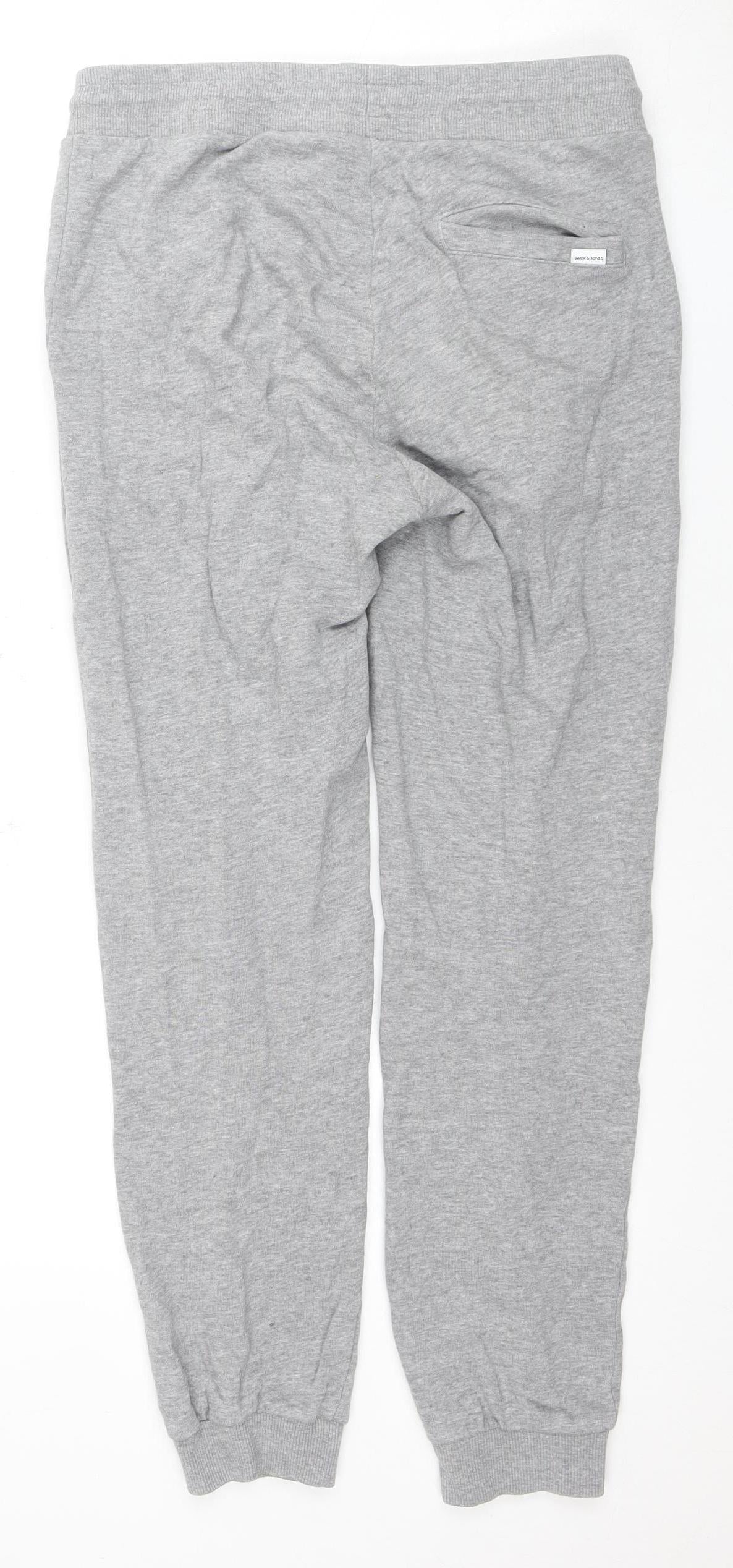 Jack & Jones Men's Grey Jogger Trousers, Size S