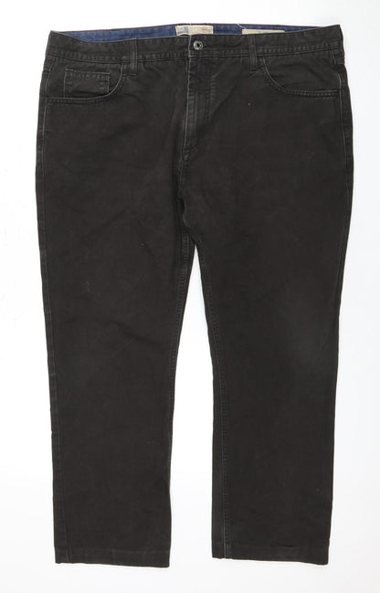 Marks and Spencer Men’s Black Cotton Trousers 40in
