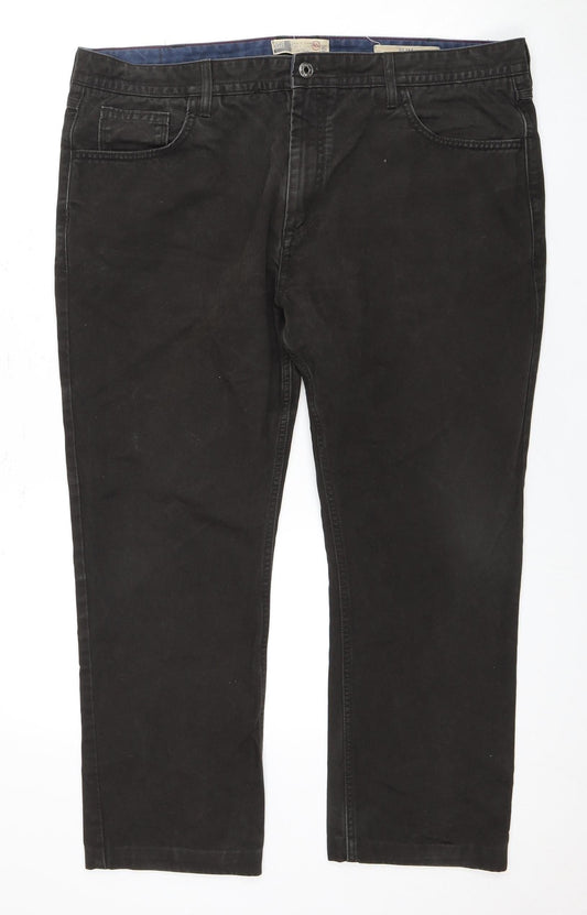 Marks and Spencer Men’s Black Cotton Trousers 40in