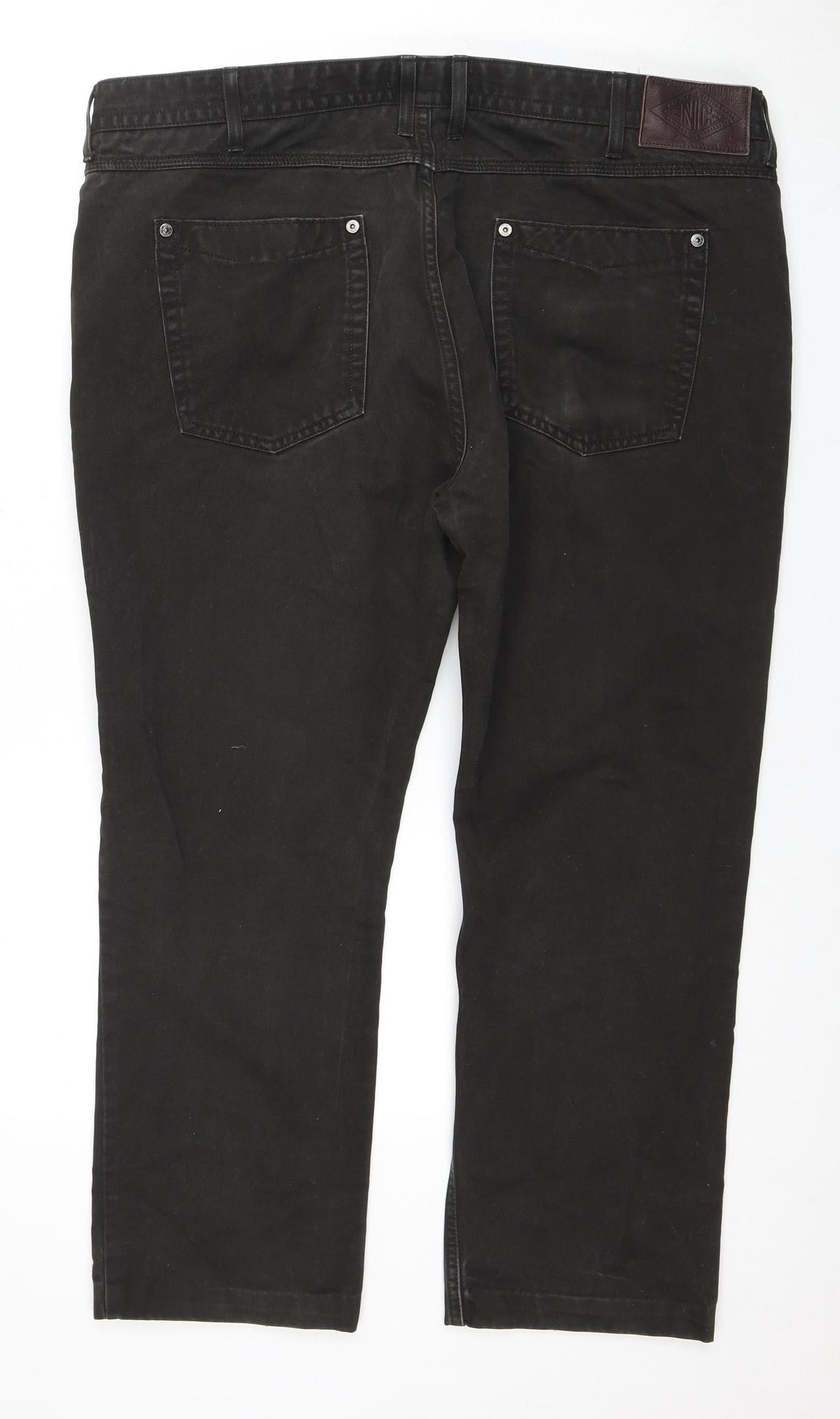 Marks and Spencer Men’s Black Cotton Trousers 40in