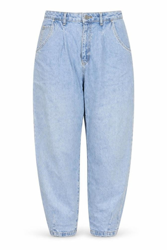 Womens UK Size 2 Zara Relaxed Fit Boyfriend Blue Jeans