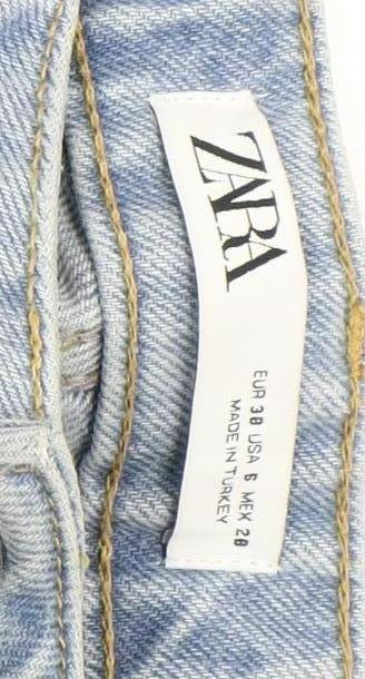 Zara Women's Blue Boyfriend Jeans Size 2