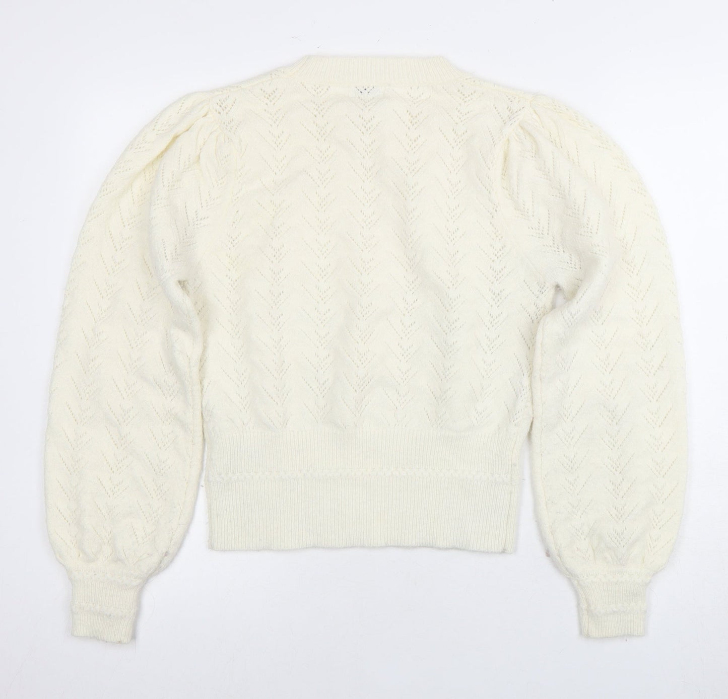Womens UK Size S Warehouse Ivory  Jumper